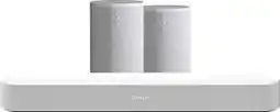 Coolblue Sonos Beam Gen2 Wit + 2x Era 100 Wit aanbieding