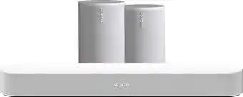 Coolblue Sonos Beam Gen2 Wit + 2x Era 100 Wit aanbieding