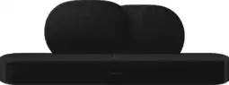 Coolblue Sonos Beam Gen2 Zwart + 2x Era 300 Zwart aanbieding