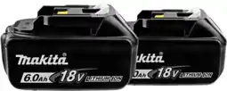Coolblue Makita BL1860B LXT 18V 6,0 Ah Accu 2-pack aanbieding