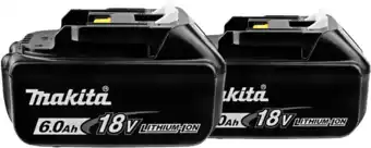 Coolblue Makita BL1860B LXT 18V 6,0 Ah Accu 2-pack aanbieding