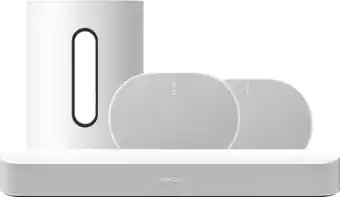 Coolblue Sonos Beam Gen2 Wit + Era 300 + Sub Mini Wit aanbieding