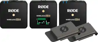 Coolblue Rode Wireless Go II + Rode FlexClip Go (2x) aanbieding