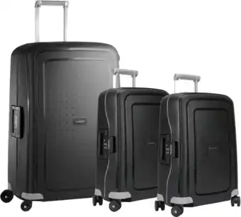 Coolblue Samsonite S'cure Spinner 55+75+55cm Black kofferset aanbieding