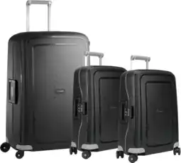 Coolblue Samsonite S'cure Spinner 75+55+55cm Black kofferset aanbieding