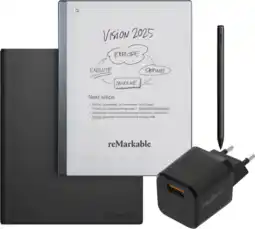 Coolblue reMarkable 2 met Book Case Leer Zwart + BlueBuilt Oplader aanbieding