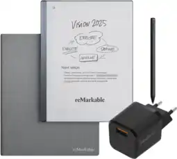 Coolblue reMarkable 2 met Book Case Grijs + BlueBuilt Oplader aanbieding