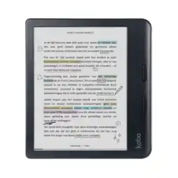 MediaMarkt Kobo Libra Colour Zwart - 7 Inch 32 Gb (ongeveer 24.000 E-books) Waterdicht (ip8x) aanbieding