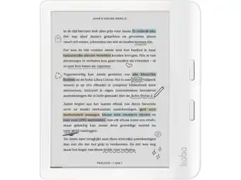 MediaMarkt Kobo Libra Colour Wit - 7 Inch 32 Gb (ongeveer 24.000 E-books) Waterdicht (ip8x) aanbieding