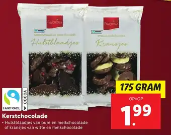 Lidl Kerstchocolade aanbieding