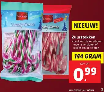 Lidl Zuurstokken aanbieding