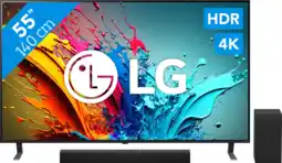 Coolblue LG 55QNED85T6C (2024) + LG DS40T aanbieding