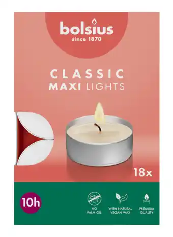 De Online Drogist Bolsius Theelicht Classic Maxi Lights aanbieding