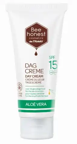 De Online Drogist Bee Honest Dagcrème Aloë Vera SPF15 aanbieding