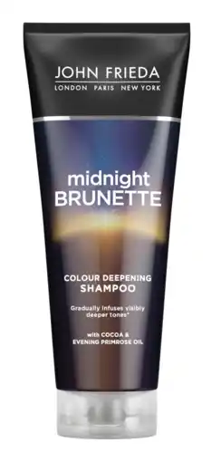 De Online Drogist John Frieda Midnight Brunette Colour Deepening Shampoo aanbieding