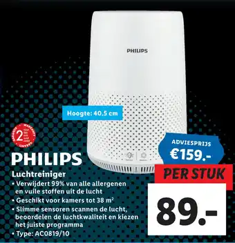 Lidl Philips Luchtreiniger aanbieding