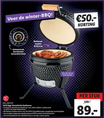 Lidl Grill Egg keramische barbecue aanbieding