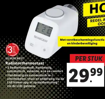 Lidl Radiatorthermostaat aanbieding