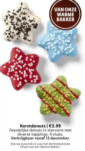 Lidl Kerstdonuts | €2.99 aanbieding