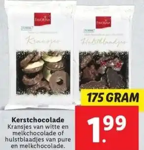 Lidl Kerstchocolade aanbieding