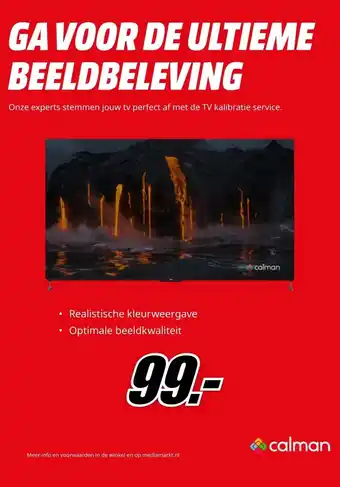MediaMarkt GA VOOR DE ULTIEME BEELDBELEVING aanbieding