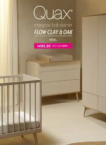 Baby & Tiener Quax Flow Clay & Oak aanbieding