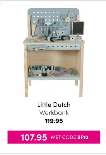 Baby & Tiener Little Dutch Werkbank aanbieding