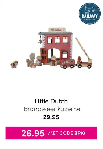 Baby & Tiener Little Dutch Brandweer kazerne aanbieding