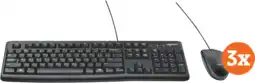 Coolblue Logitech MK120 Toetsenbord en Muis QWERTY 3-Pack aanbieding
