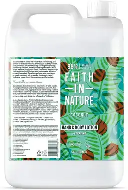 De Online Drogist Faith in Nature Coconut Hand & Body Lotion Navulverpakking aanbieding
