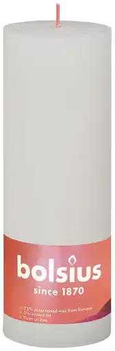 De Online Drogist Bolsius Stompkaars Cloudy White 190/68 aanbieding
