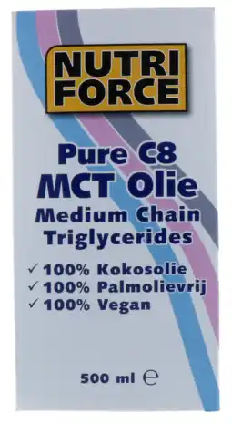 De Online Drogist Naproz Nutriforce Pure C8 MCT Olie aanbieding