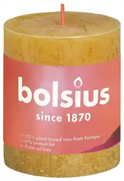 De Online Drogist Bolsius Stompkaars Yellow 80/68 aanbieding