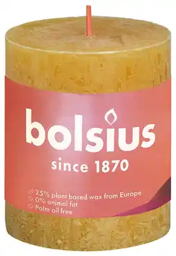 De Online Drogist Bolsius Stompkaars Yellow 80/68 aanbieding
