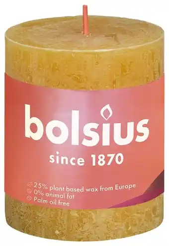 De Online Drogist Bolsius Stompkaars Yellow 80/68 aanbieding