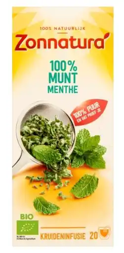 De Online Drogist Zonnatura Thee Munt aanbieding