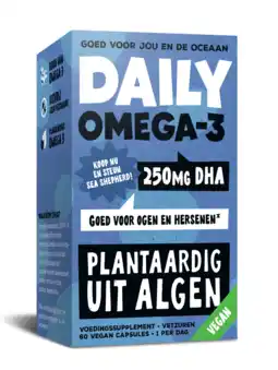 De Online Drogist Daily Omega-3 250mg DHA Vegan Capsules aanbieding