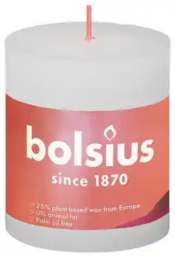 De Online Drogist Bolsius Stompkaars Cloudy White 80/68 aanbieding