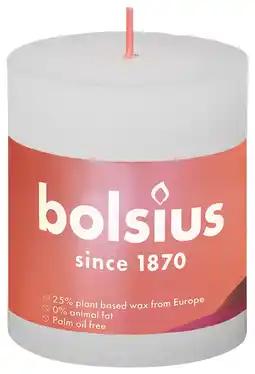 De Online Drogist Bolsius Stompkaars Cloudy White 80/68 aanbieding