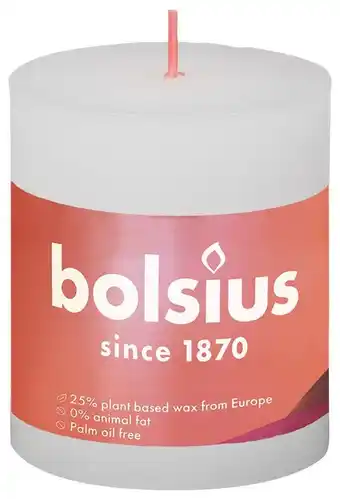 De Online Drogist Bolsius Stompkaars Cloudy White 80/68 aanbieding