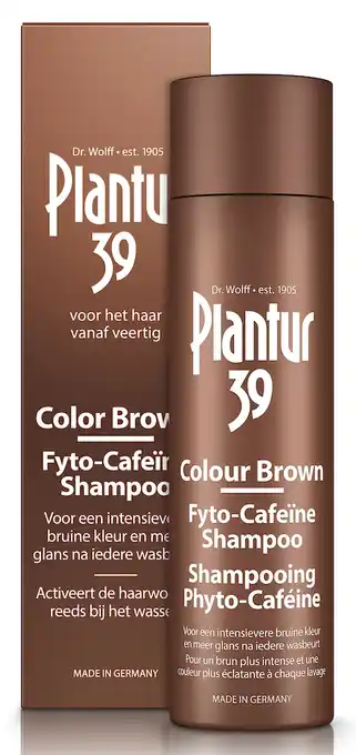 De Online Drogist Plantur 39 Color Brown Fyto-Cafeïne Shampoo aanbieding