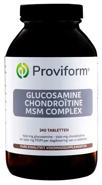 De Online Drogist Proviform Glucosamine Chondroitine MSM Complex Tabletten 240st aanbieding
