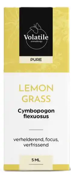 De Online Drogist Volatile Lemongrass (Cymbopogon Flexosus) 5ml aanbieding
