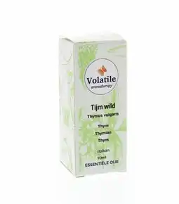 De Online Drogist Volatile Tijm Wild (Thymus Serpyllum) 10ml aanbieding