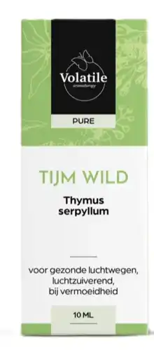De Online Drogist Volatile Tijm Wild (Thymus Serpyllum) 10ml aanbieding