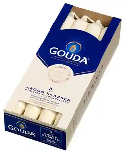 De Online Drogist Gouda Kroonkaarsen Ivoor 240/24 aanbieding