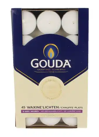 De Online Drogist Gouda Waxinelichten 6 Uur Wit 45st aanbieding