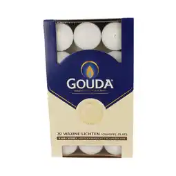 De Online Drogist Gouda Waxinelichten 8 Uur Wit 30st aanbieding