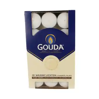 De Online Drogist Gouda Waxinelichten 8 Uur Wit 30st aanbieding