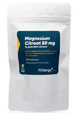 De Online Drogist Fittergy Magnesium Citraat 50mg aanbieding